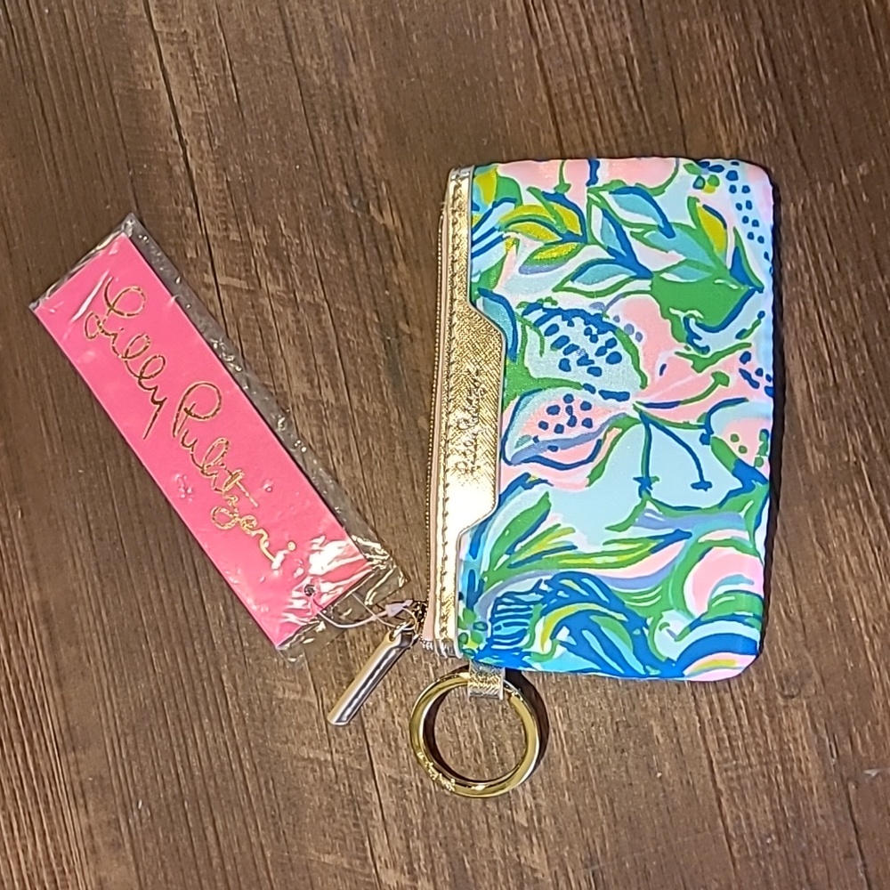 Lilly Pulitzer Key ID Card Case Multi NWT